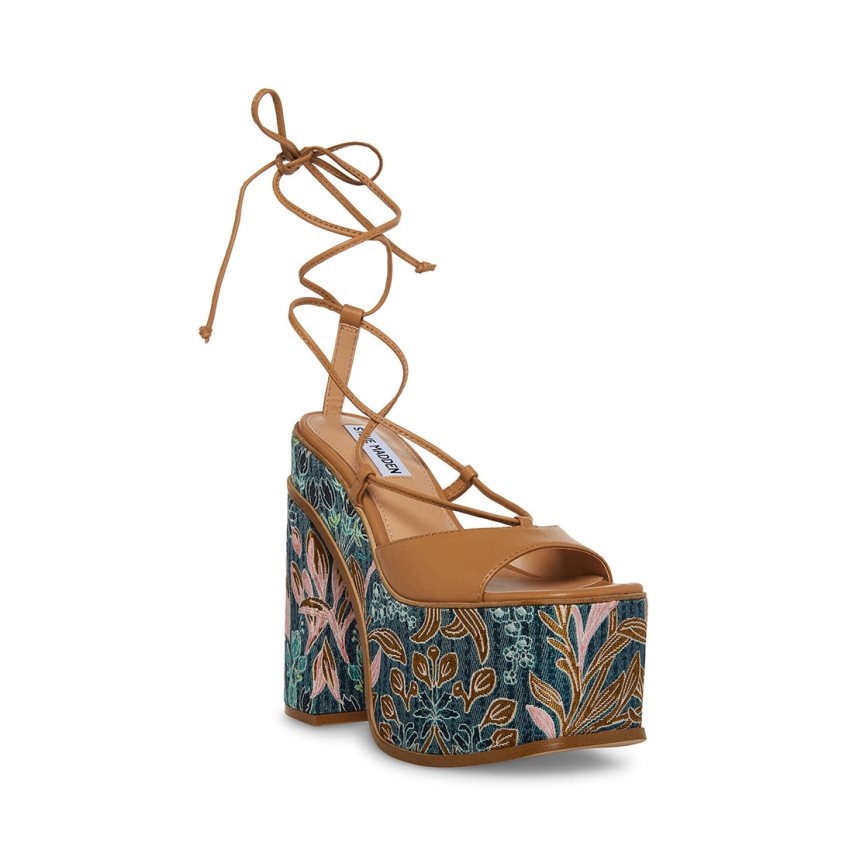 πεδιλα πλατφορμεσ γυναικεια Steve Madden Anika δερματινα Πολύχρωμο | GR-3147YXP
