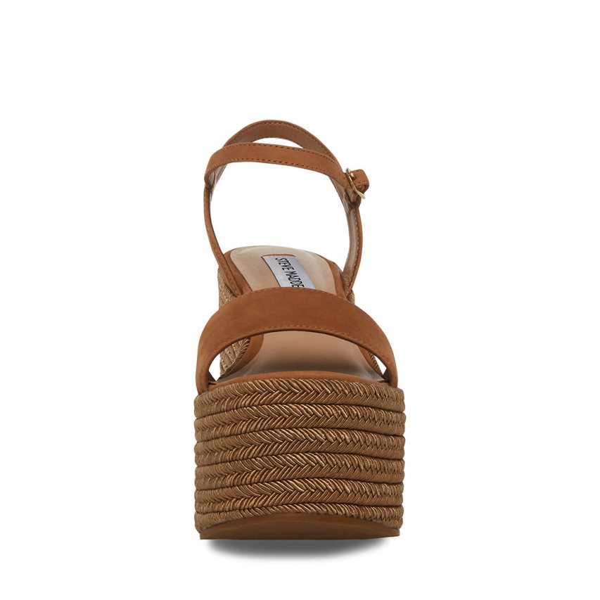 πεδιλα πλατφορμεσ γυναικεια Steve Madden Andrea καφε | GR-4235ZEO