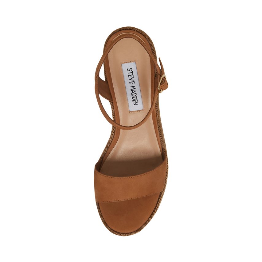 πεδιλα πλατφορμεσ γυναικεια Steve Madden Andrea καφε | GR-4235ZEO