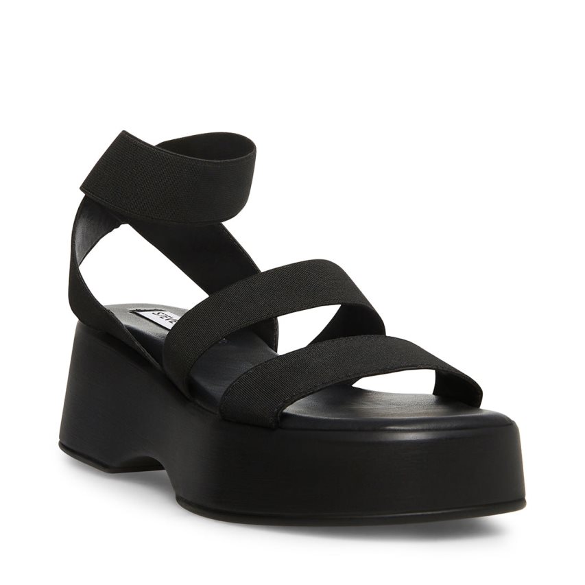 πεδιλα πλατφορμεσ γυναικεια Steve Madden Sashes μαυρα | GR-4785ICZ
