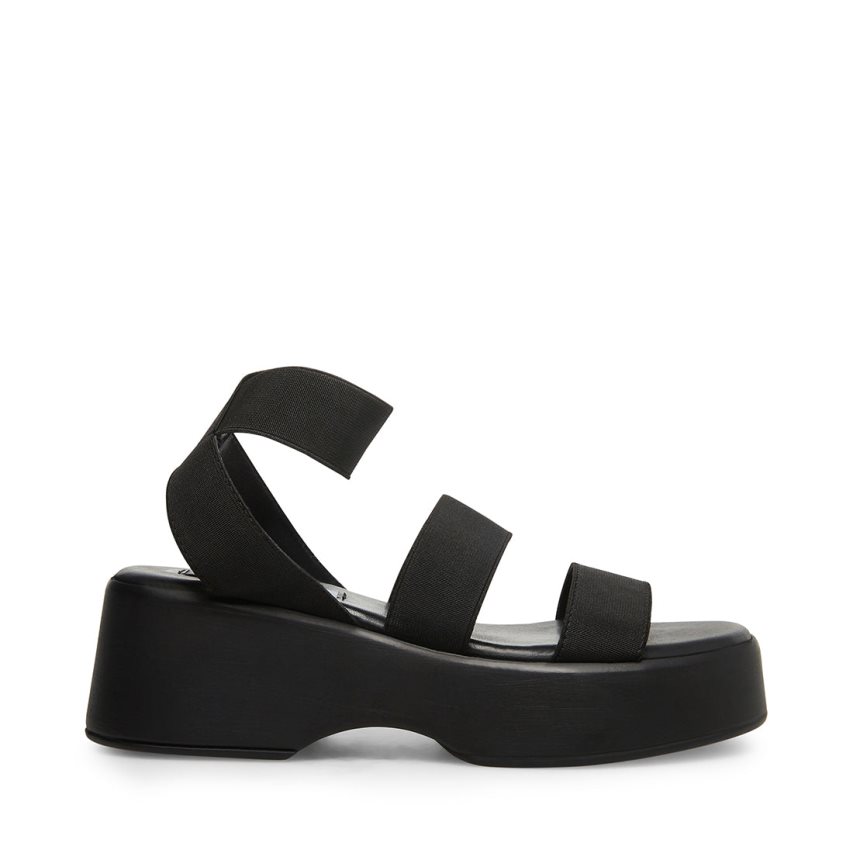 πεδιλα πλατφορμεσ γυναικεια Steve Madden Sashes μαυρα | GR-4785ICZ