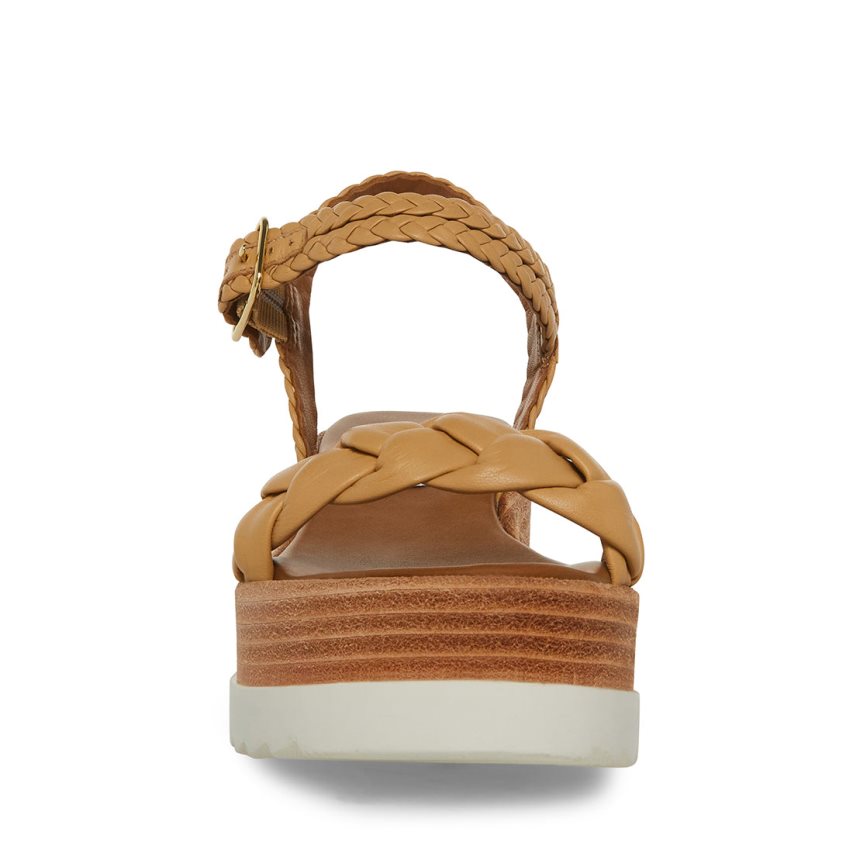 πεδιλα πλατφορμεσ γυναικεια Steve Madden Larsen δερματινα καφε | GR-6235LGI