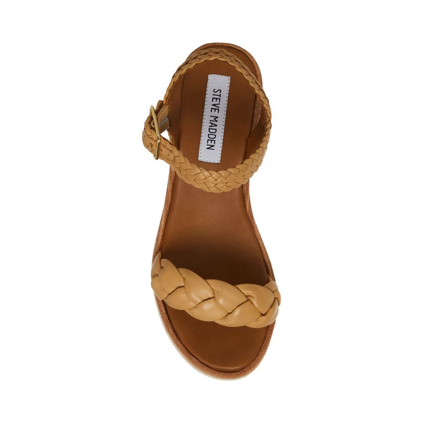 πεδιλα πλατφορμεσ γυναικεια Steve Madden Larsen δερματινα καφε | GR-6235LGI