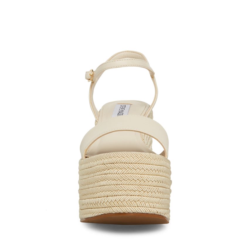 πεδιλα πλατφορμεσ γυναικεια Steve Madden Andrea κρέμα | GR-6758QHF
