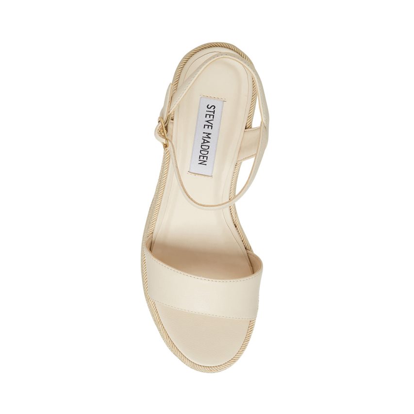 πεδιλα πλατφορμεσ γυναικεια Steve Madden Andrea κρέμα | GR-6758QHF