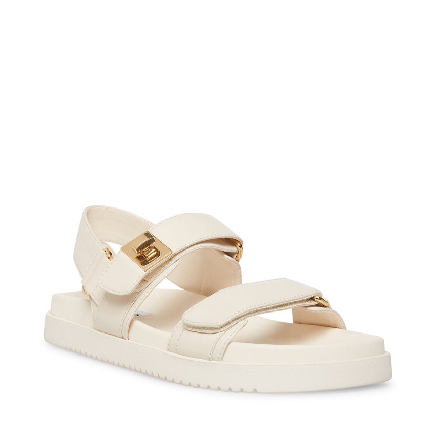 πεδιλα πλατφορμεσ γυναικεια Steve Madden Mona δερματινα Μπεζ | GR-6759UQJ
