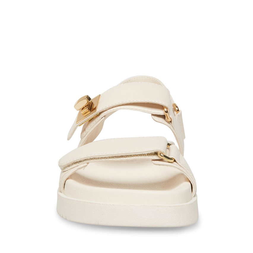 πεδιλα πλατφορμεσ γυναικεια Steve Madden Mona δερματινα Μπεζ | GR-6759UQJ