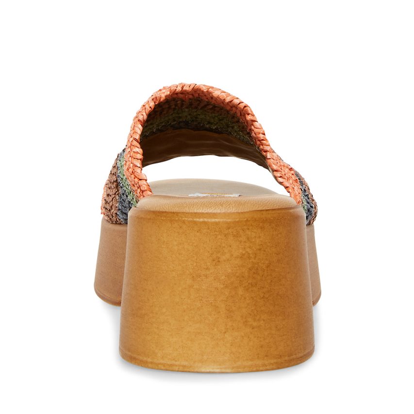 πεδιλα πλατφορμεσ γυναικεια Steve Madden Slinky30 Natural Πολύχρωμο | GR-75O2AQM