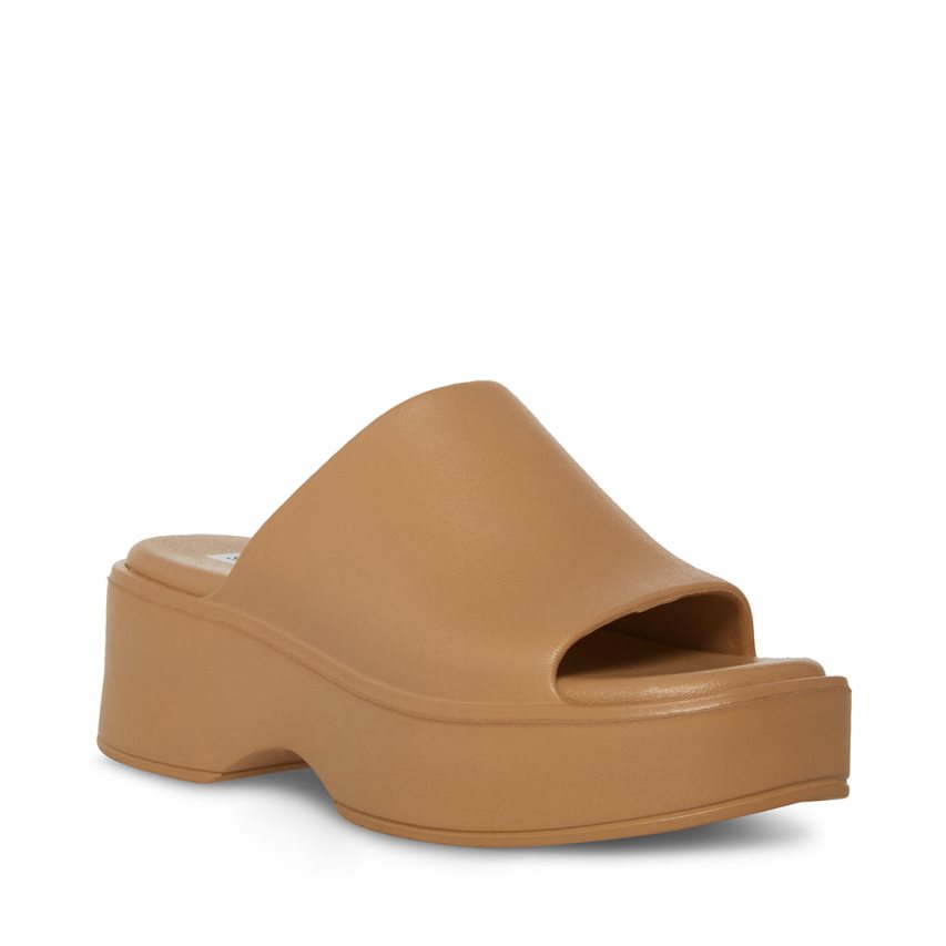 πεδιλα πλατφορμεσ γυναικεια Steve Madden Slinky-j καφε | GR-7826YMA