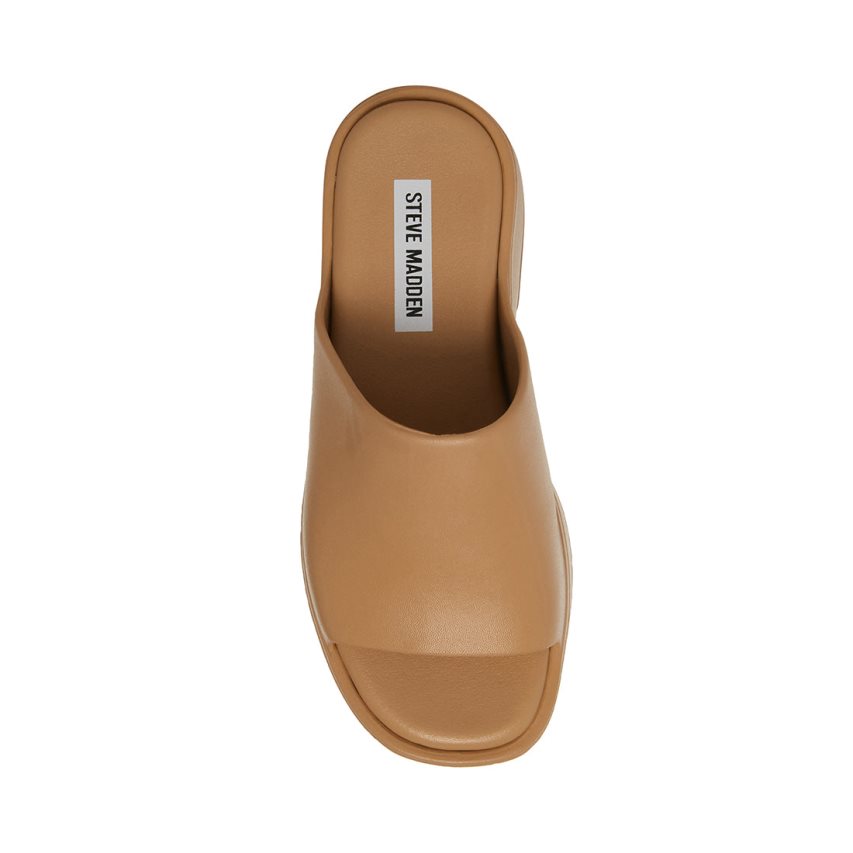πεδιλα πλατφορμεσ γυναικεια Steve Madden Slinky-j καφε | GR-7826YMA