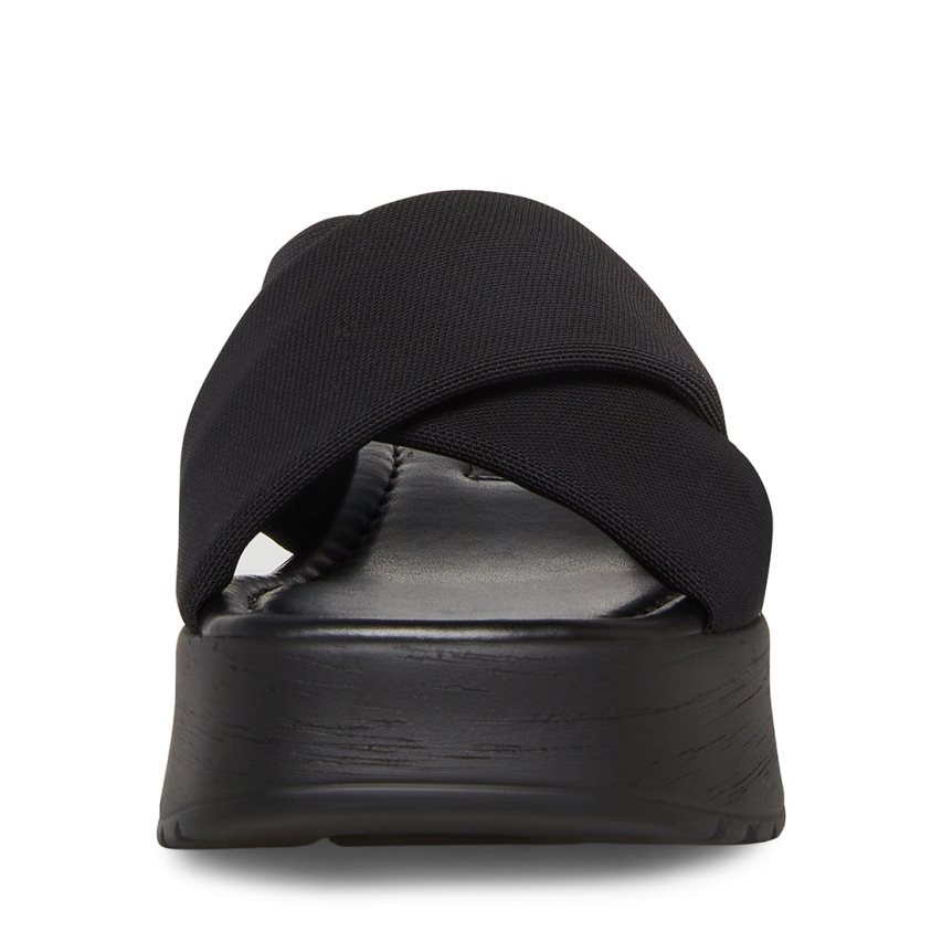 πεδιλα πλατφορμεσ γυναικεια Steve Madden Phoebe μαυρα | GR-7892BRU