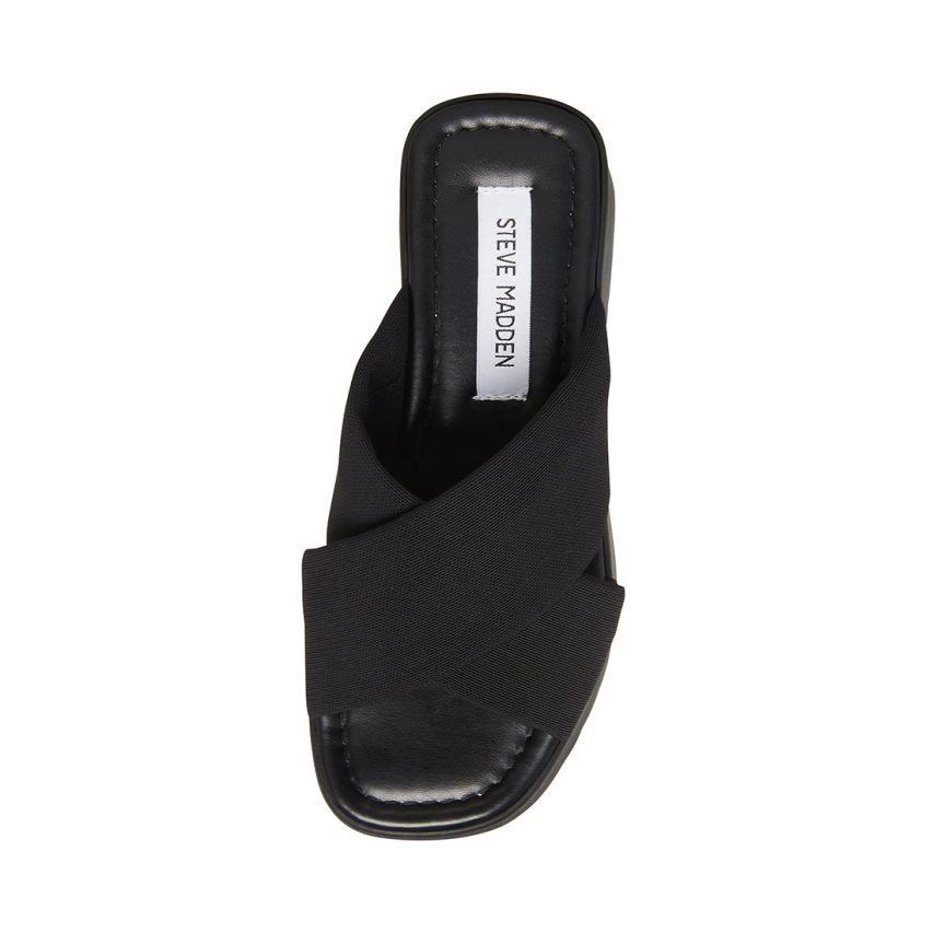 πεδιλα πλατφορμεσ γυναικεια Steve Madden Phoebe μαυρα | GR-7892BRU