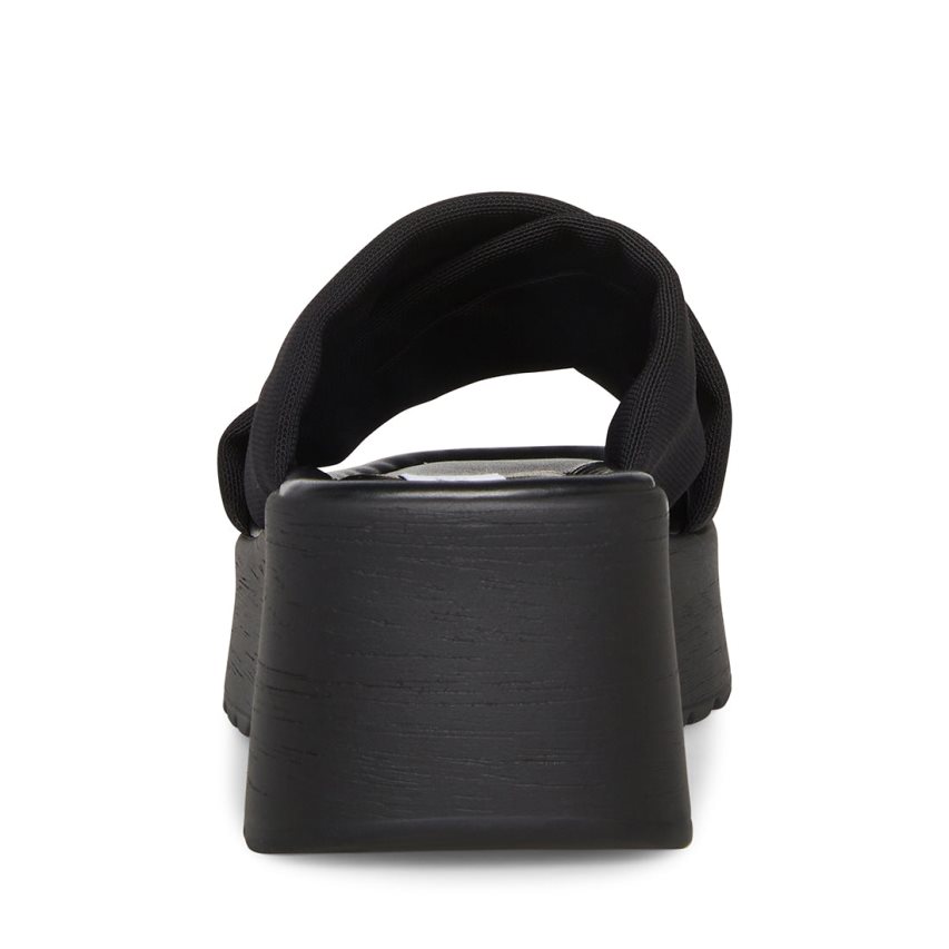 πεδιλα πλατφορμεσ γυναικεια Steve Madden Phoebe μαυρα | GR-7892BRU