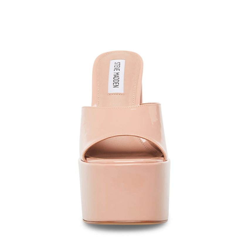 πεδιλα πλατφορμεσ γυναικεια Steve Madden Clarity λουστρινι ροζ | GR-8734KOF