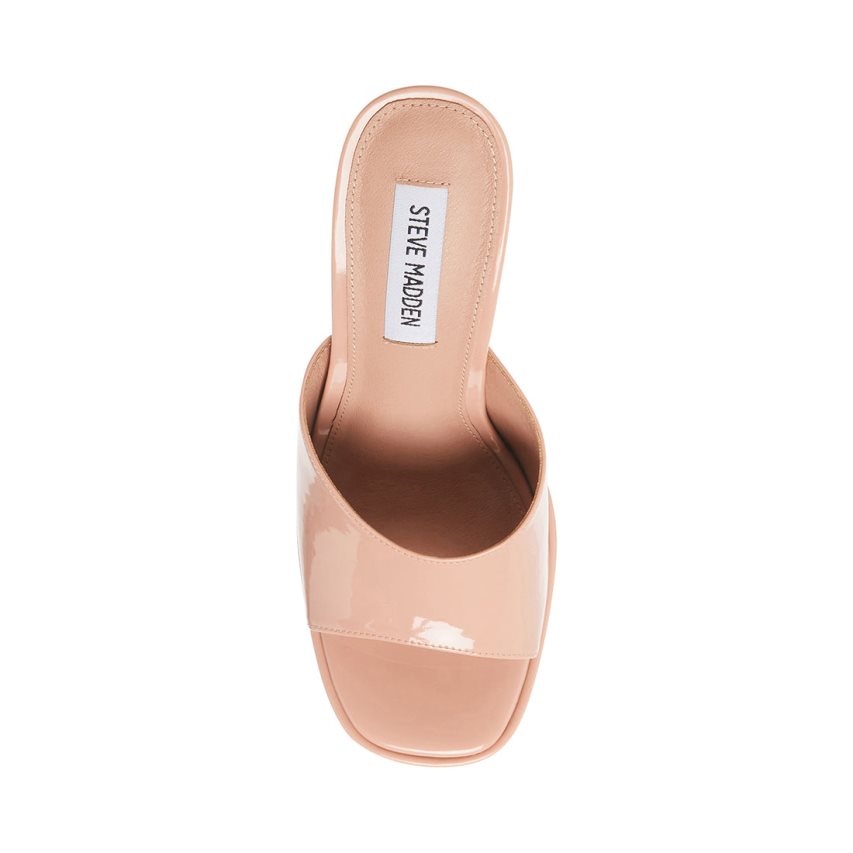 πεδιλα πλατφορμεσ γυναικεια Steve Madden Clarity λουστρινι ροζ | GR-8734KOF