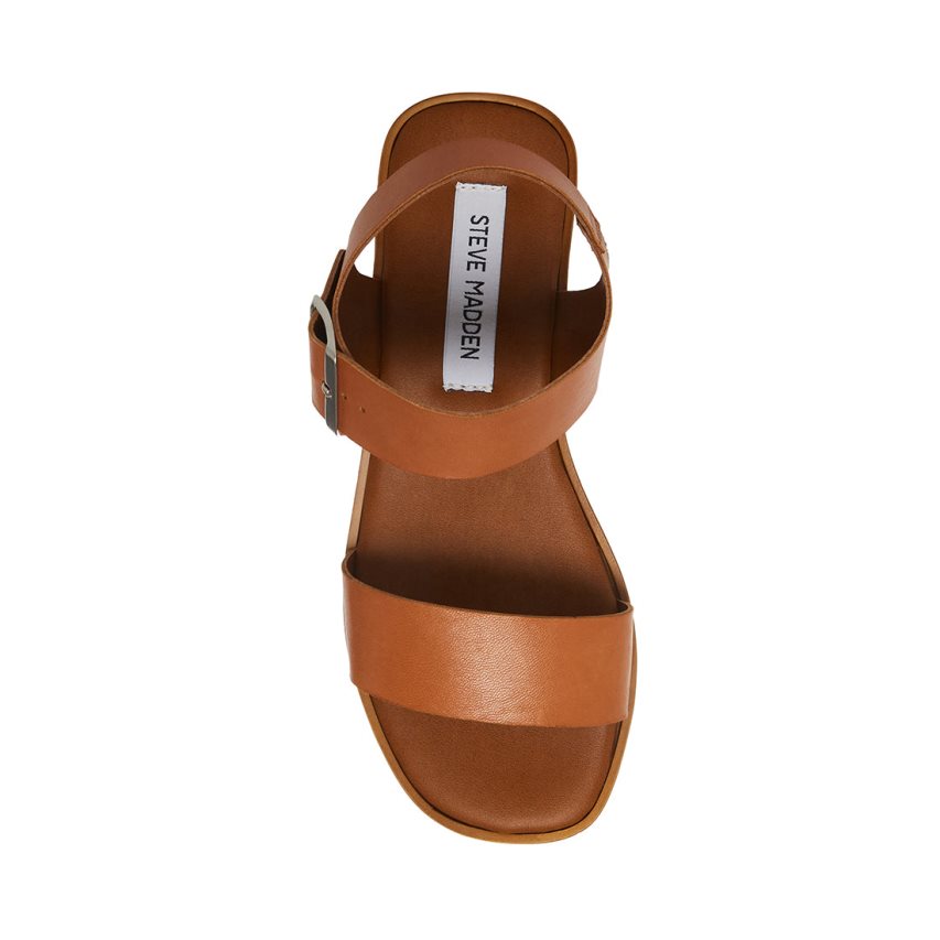πεδιλα πλατφορμεσ γυναικεια Steve Madden Keenan δερματινα καφε | GR-8917DBN