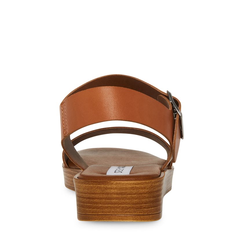 πεδιλα πλατφορμεσ γυναικεια Steve Madden Keenan δερματινα καφε | GR-8917DBN