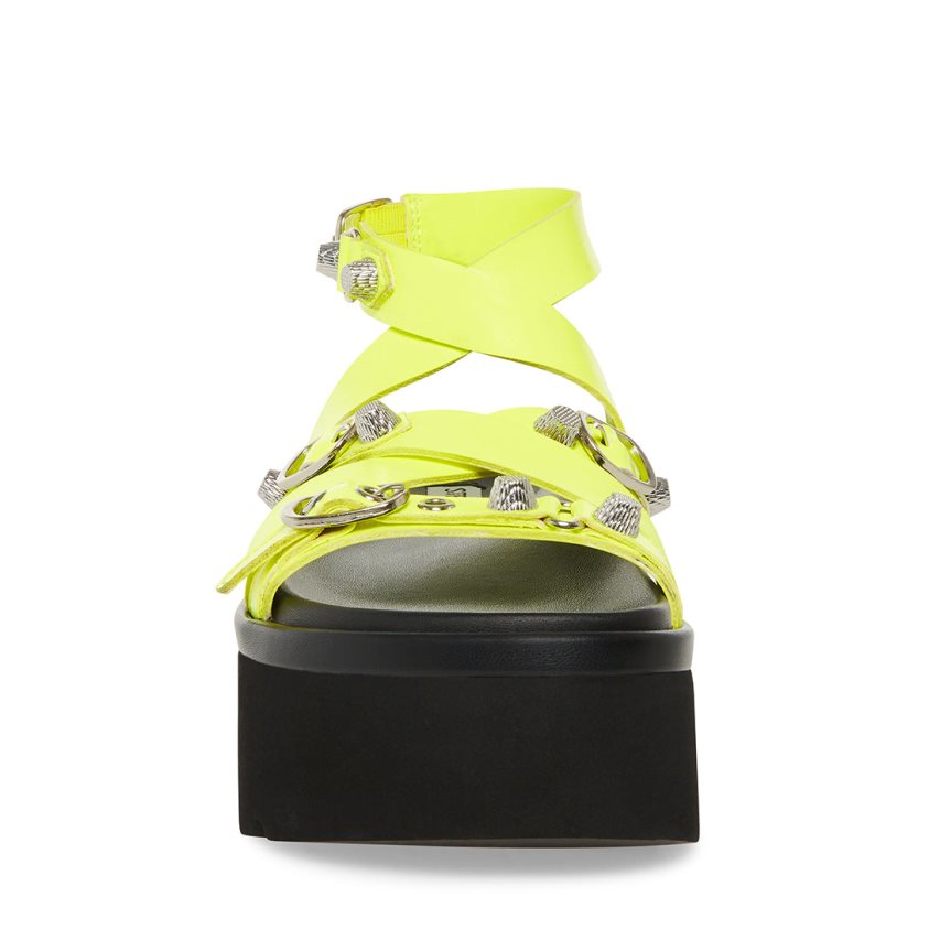 πεδιλα πλατφορμεσ γυναικεια Steve Madden Brant Neon πρασινο | GR-9257BNG