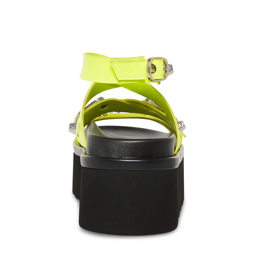 πεδιλα πλατφορμεσ γυναικεια Steve Madden Brant Neon πρασινο | GR-9257BNG