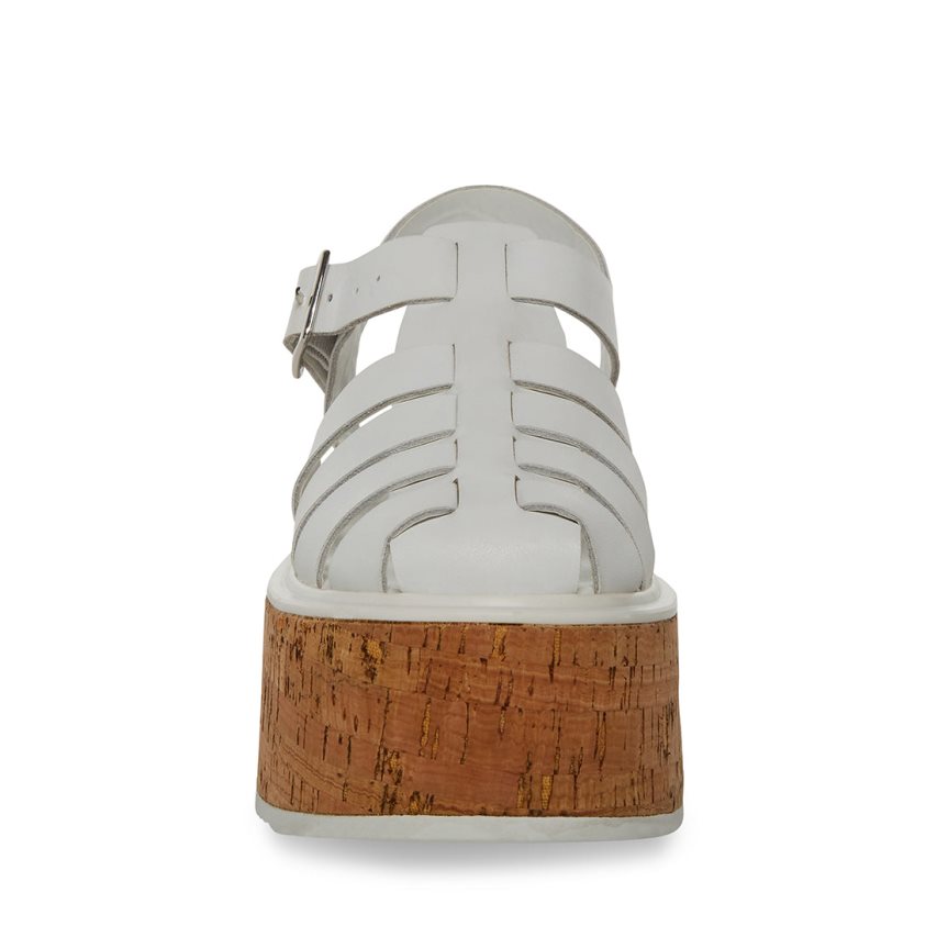 πεδιλα πλατφορμεσ γυναικεια Steve Madden Lazlo δερματινα γκρι | GR-9564VUW