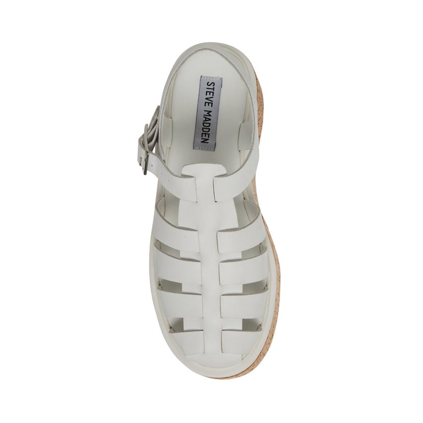 πεδιλα πλατφορμεσ γυναικεια Steve Madden Lazlo δερματινα γκρι | GR-9564VUW