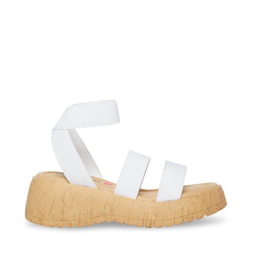 πεδιλα πλατφορμεσ παιδικα Steve Madden Jsammie ασπρα | GR-3872EJC
