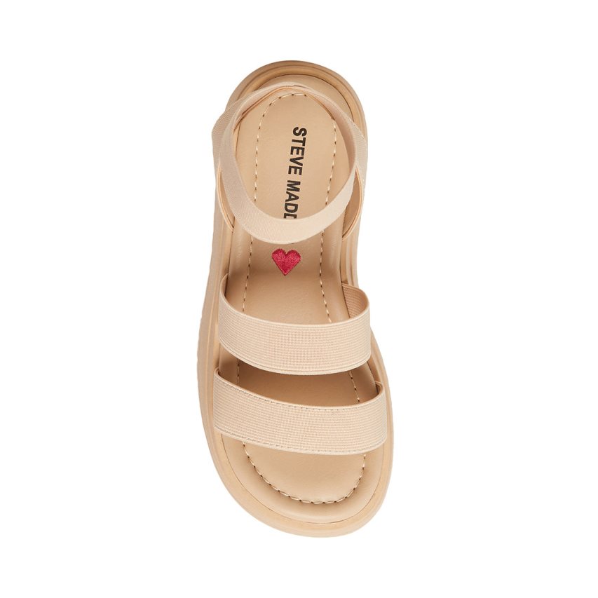 πεδιλα πλατφορμεσ παιδικα Steve Madden Jsammie Natural ανοιχτο καφε | GR-3O82XAO