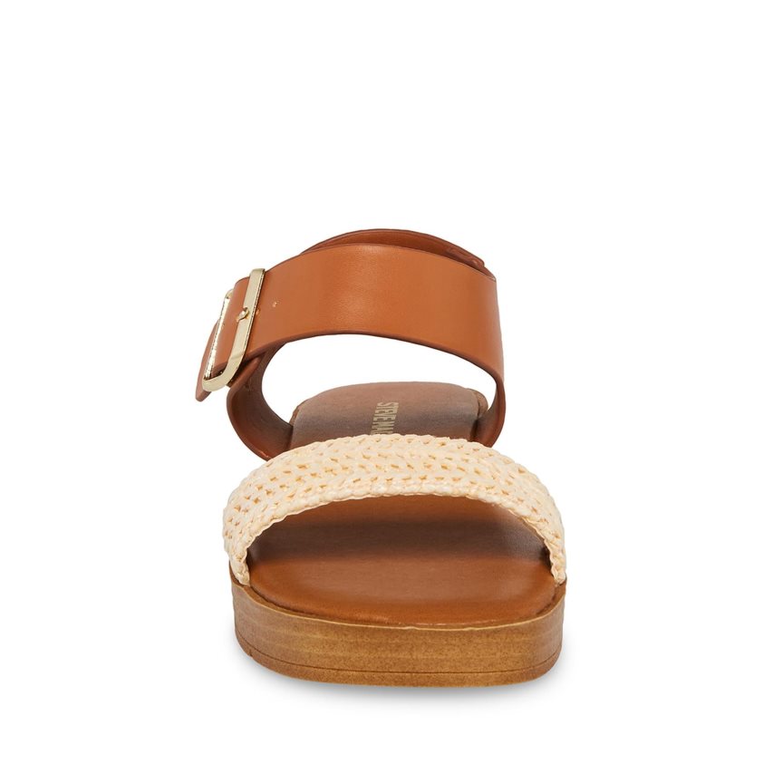 πεδιλα πλατφορμεσ παιδικα Steve Madden Jdestind Raffia καφε | GR-8214KBN