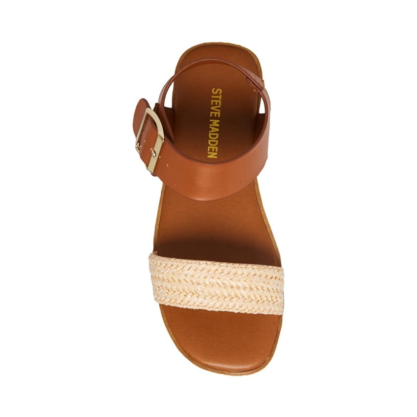 πεδιλα πλατφορμεσ παιδικα Steve Madden Jdestind Raffia καφε | GR-8214KBN