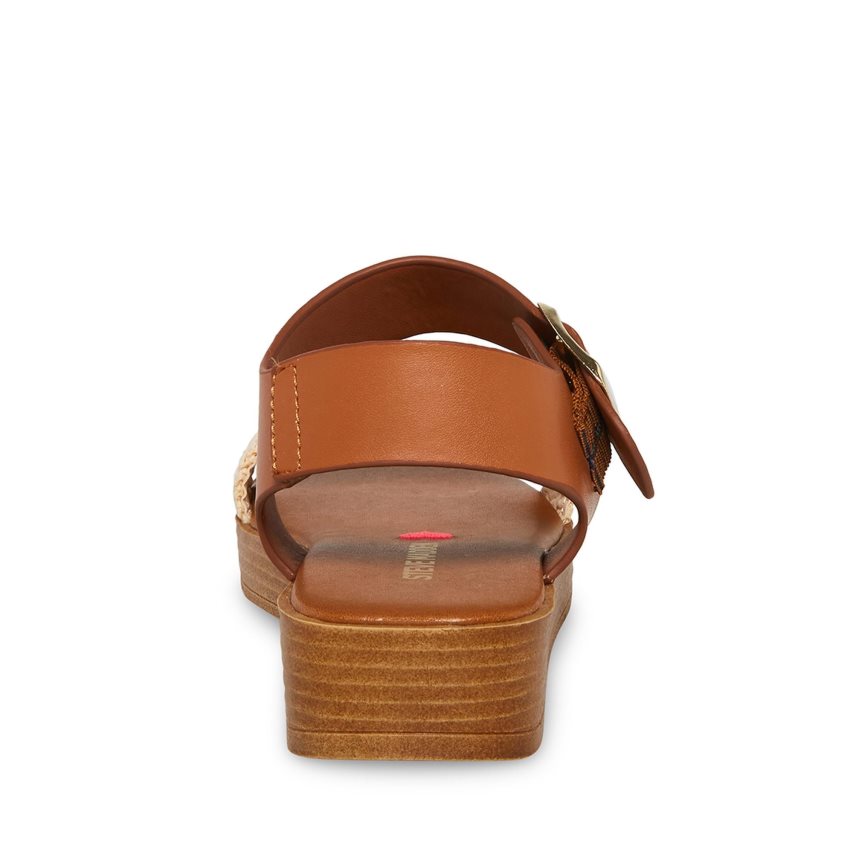 πεδιλα πλατφορμεσ παιδικα Steve Madden Jdestind Raffia καφε | GR-8214KBN