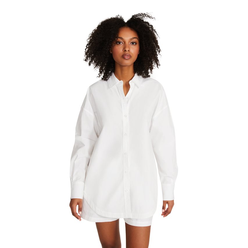 πουκαμισα γυναικεια Steve Madden Poppy Top ασπρα | GR-2374HOF