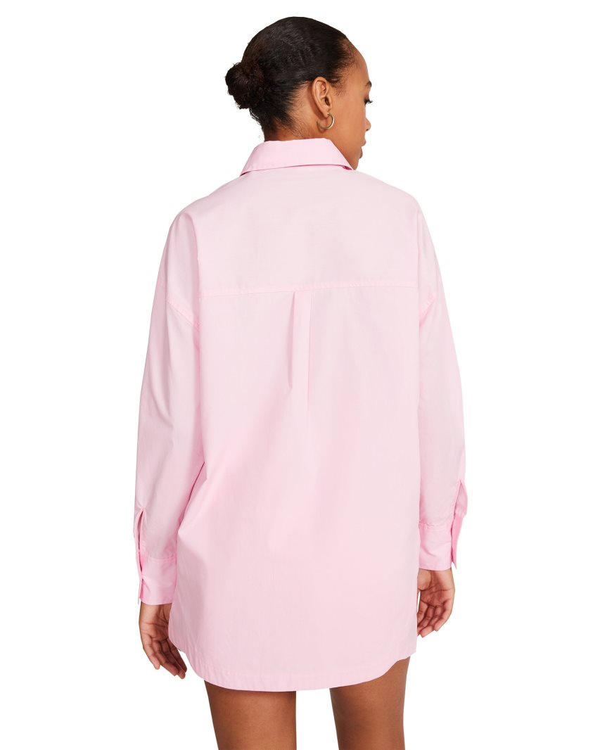 πουκαμισα γυναικεια Steve Madden Poppy Top ροζ | GR-782OWST