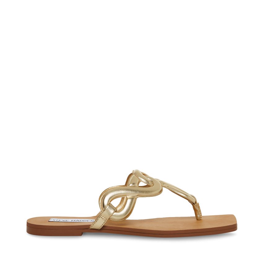 σαγιοναρεσ γυναικεια Steve Madden Terri χρυσο χρωμα | GR-84O5TIA