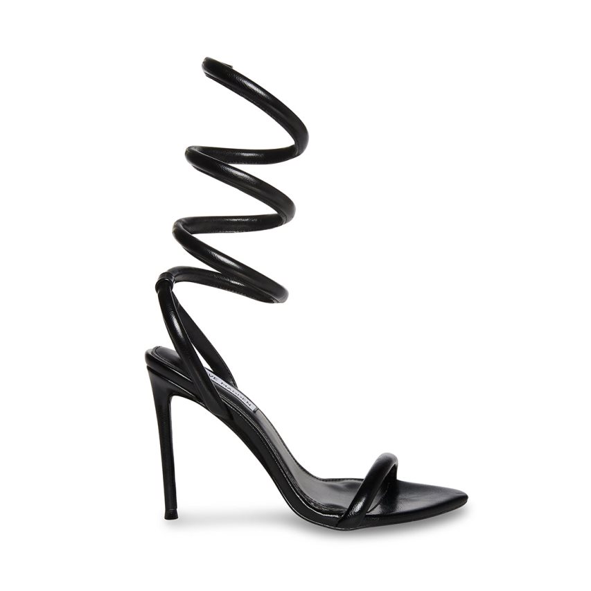 σανδαλια με τακουνι γυναικεια Steve Madden Bali μαυρα | GR-1248RYP