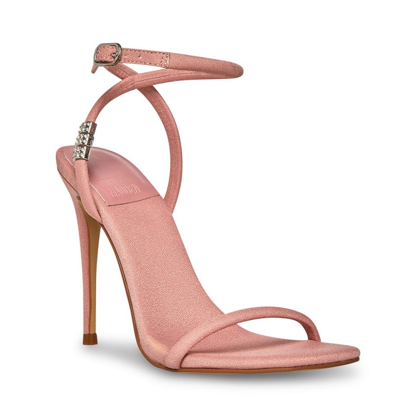 σανδαλια με τακουνι γυναικεια Steve Madden Nadine ροζ | GR-1274CNX