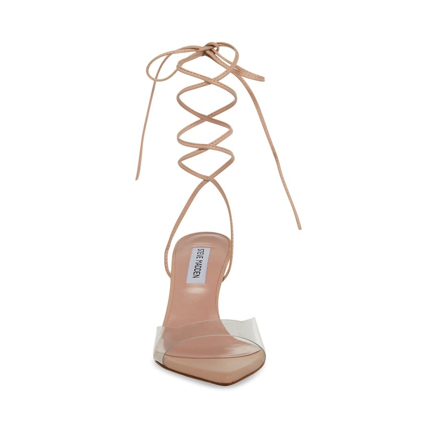 σανδαλια με τακουνι γυναικεια Steve Madden Melina Μπεζ | GR-2934OXD