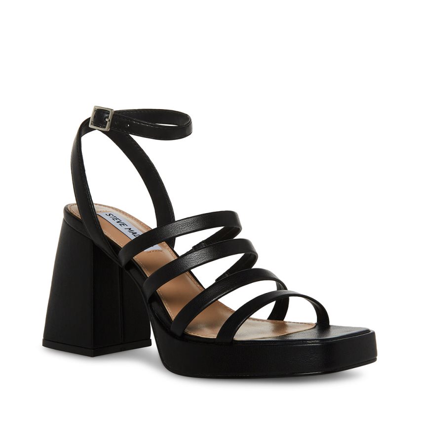 σανδαλια με τακουνι γυναικεια Steve Madden Marilyn μαυρα | GR-2963CIW