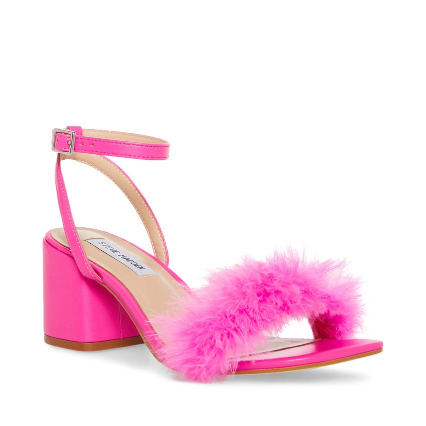 σανδαλια με τακουνι γυναικεια Steve Madden Audrina-f ροζ | GR-3926CPA