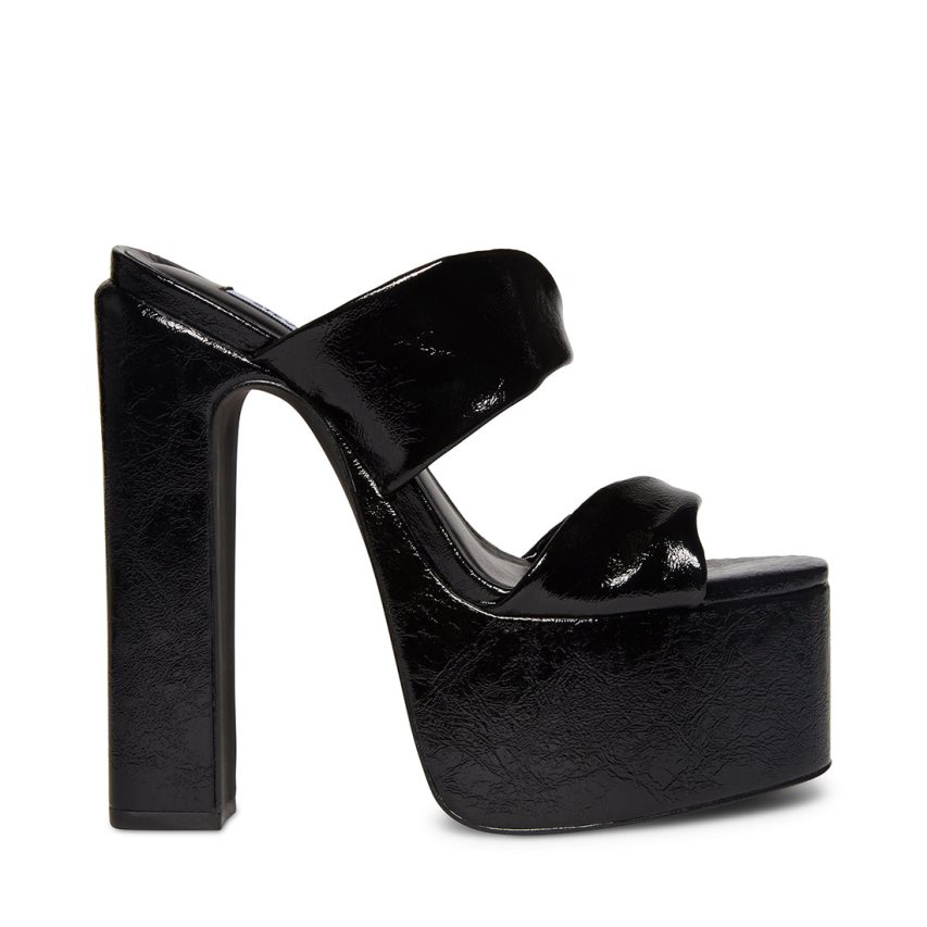 σανδαλια με τακουνι γυναικεια Steve Madden Diane μαυρα | GR-4318RLG