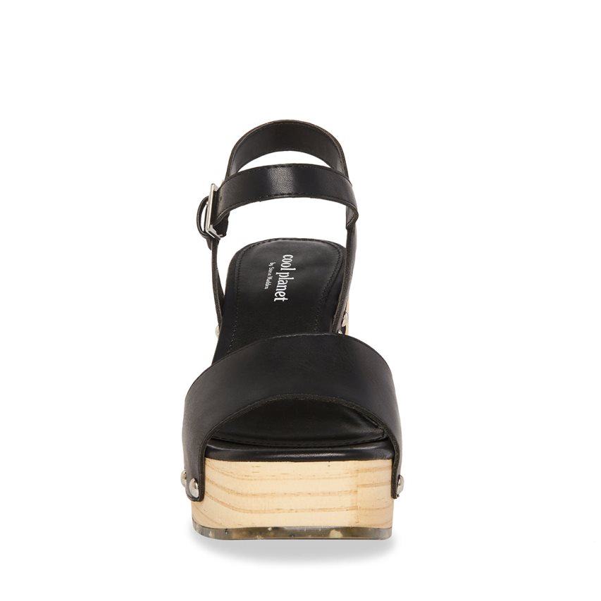 σανδαλια με τακουνι γυναικεια Steve Madden Rubyy μαυρα | GR-597OZGI