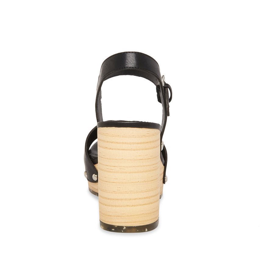 σανδαλια με τακουνι γυναικεια Steve Madden Rubyy μαυρα | GR-597OZGI