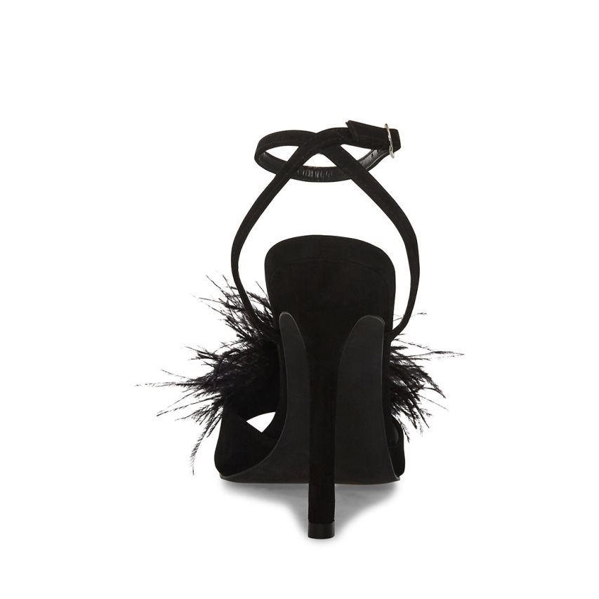 σανδαλια με τακουνι γυναικεια Steve Madden Crush μαυρα | GR-6391XMT