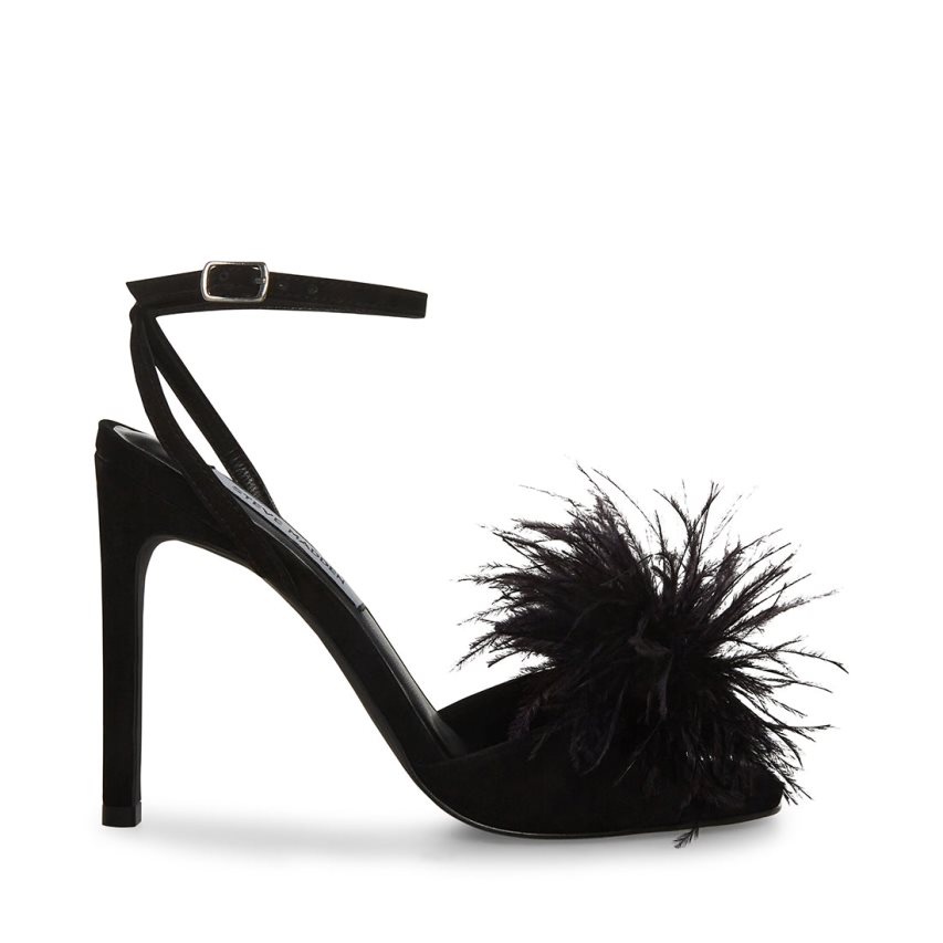 σανδαλια με τακουνι γυναικεια Steve Madden Crush μαυρα | GR-6391XMT