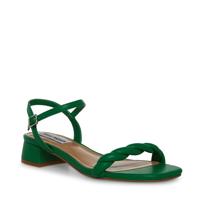 σανδαλια με τακουνι γυναικεια Steve Madden Magnetic πρασινο | GR-7521QBR