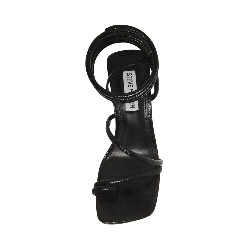 σανδαλια με τακουνι γυναικεια Steve Madden Shantelle μαυρα | GR-8162MVP