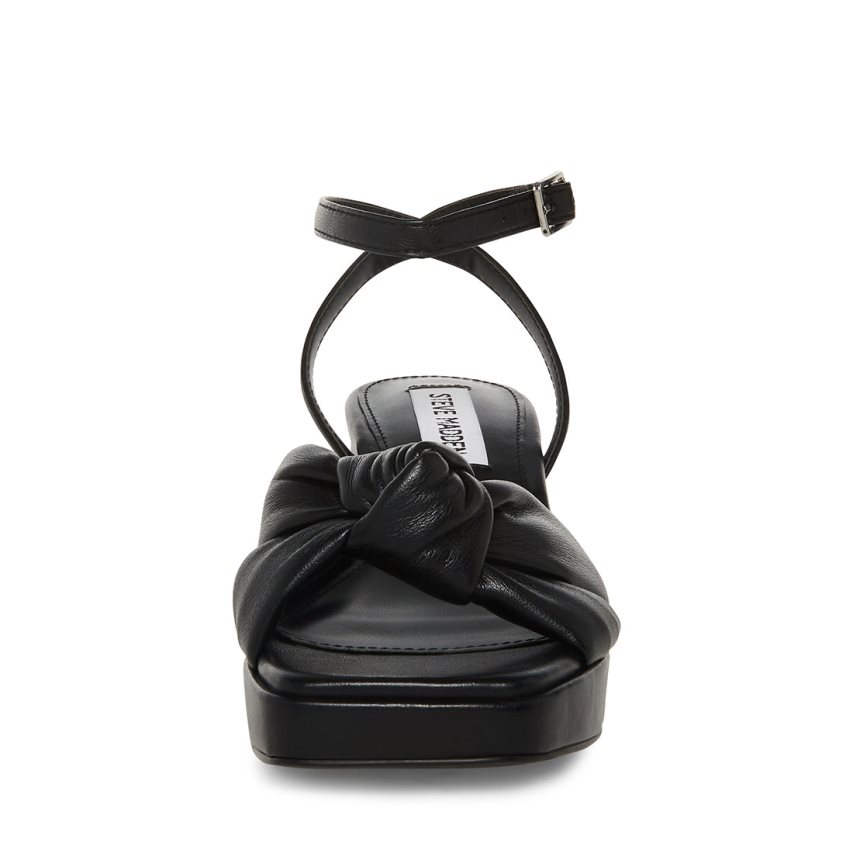 σανδαλια με τακουνι γυναικεια Steve Madden Bettina μαυρα | GR-892OQXT