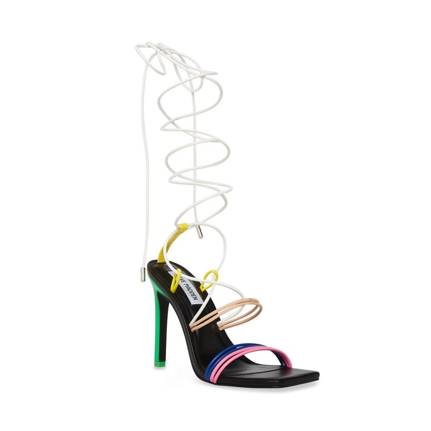 σανδαλια με τακουνι γυναικεια Steve Madden Unique Πολύχρωμο | GR-89O7YNO