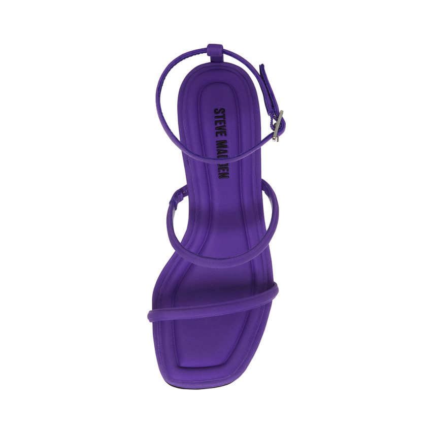 σανδαλια με τακουνι γυναικεια Steve Madden Briella μωβ | GR-9632ZHG