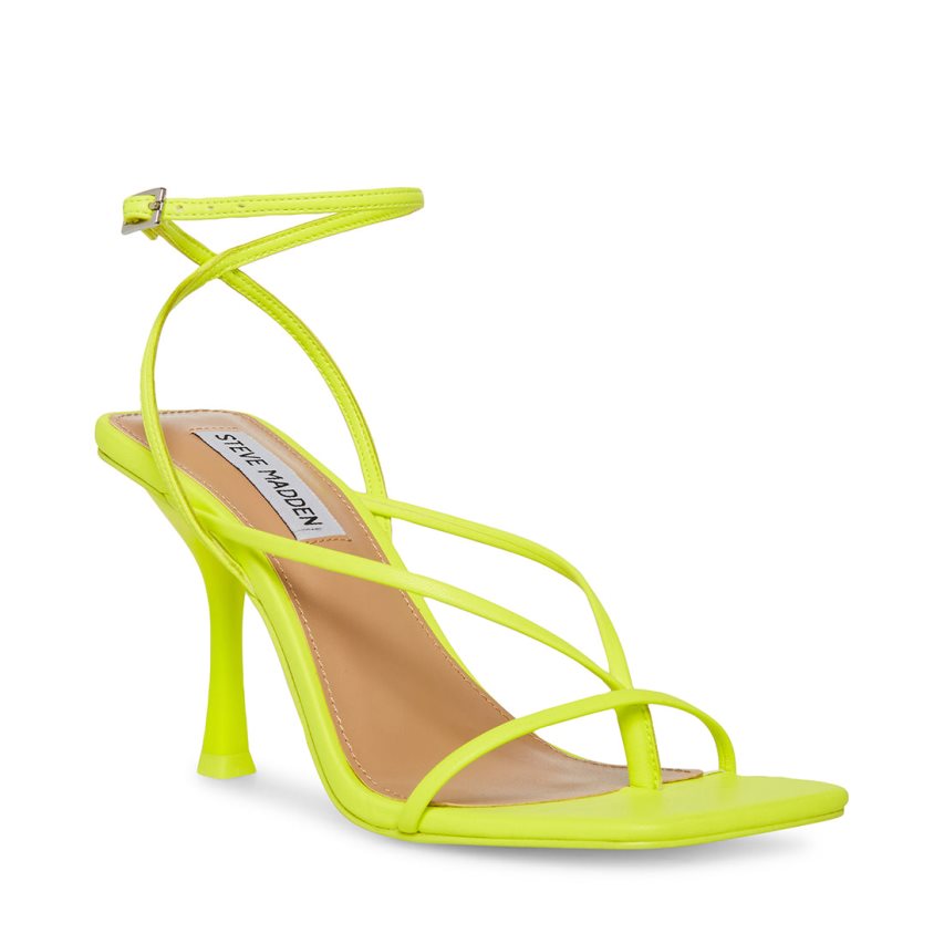σανδαλια με τακουνι γυναικεια Steve Madden Annie πρασινο | GR-9715TXU