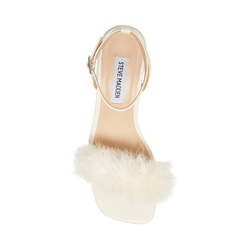 σανδαλια με τακουνι γυναικεια Steve Madden Audrina-f ασπρα | GR-O287GFP